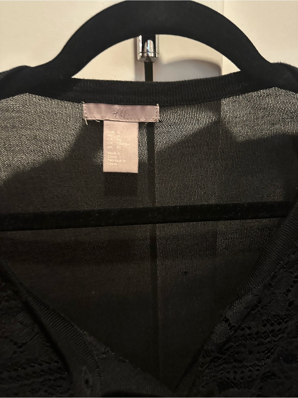 H&M Black Lace Button-Front Cardigan - Picture 4 of 4
